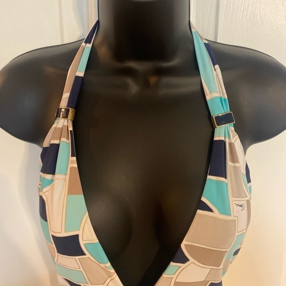 “TRINA TURK” Disco Deco Halter Neck Bathing Suit - Picture 8 of 16